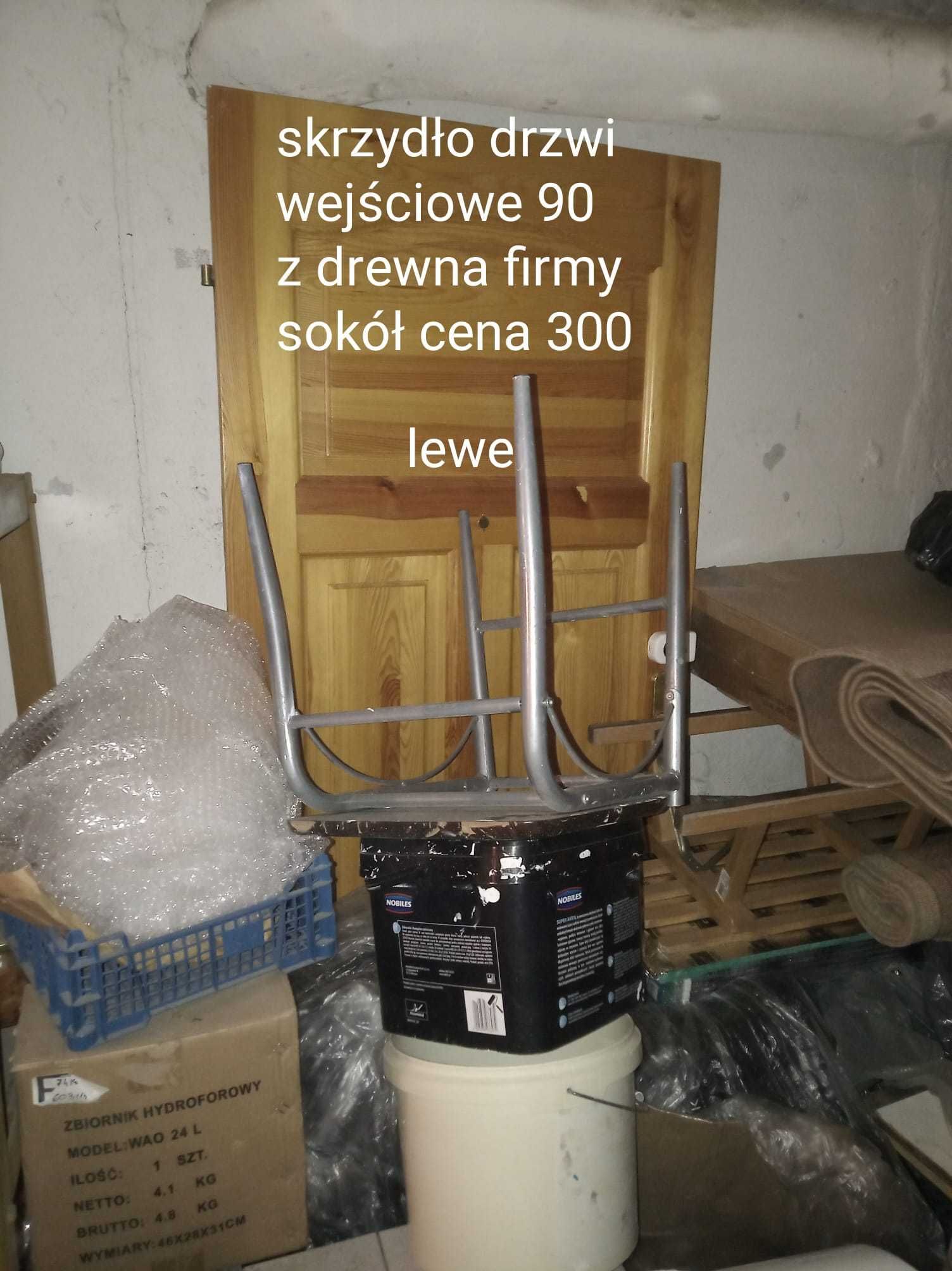 Drzwi drewniane 70, 80 cm. Firma Sokół