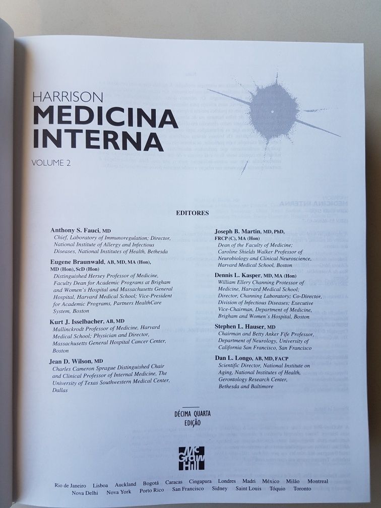 Harrison Medicina Interna (Vol. I e Vol. II)