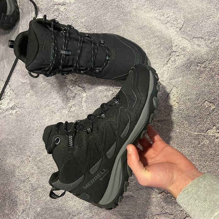 Черевики туристичні чоловічі Merrell West Rim Sport Mid GTX black