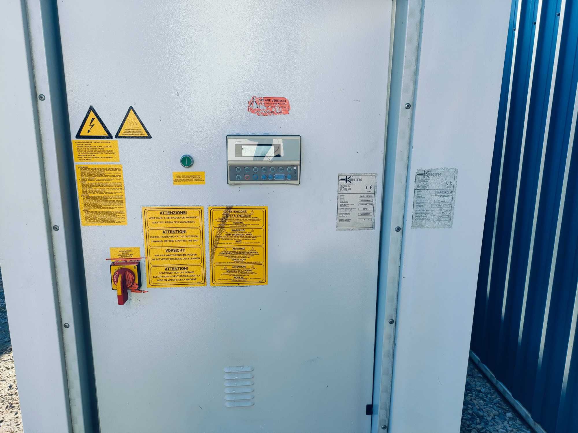Chillera, agregat wody lodowej KKT 192 kW