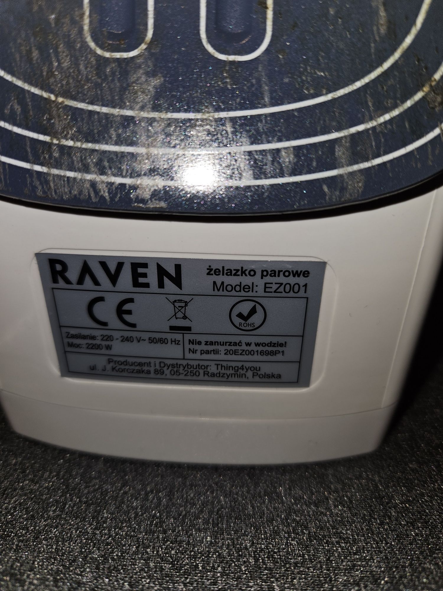 Raven żelazko używane