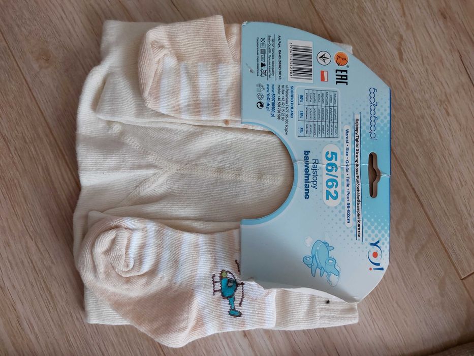 R.56/62 nowe rajstopki 2pary polska marka