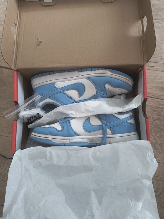 Buty sneakersy NIKE Dunk Low whit/blue