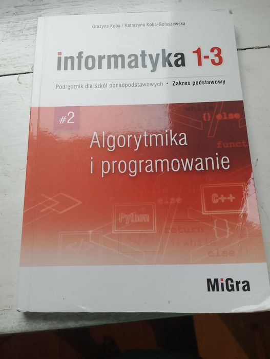 Podręcznik do informatyki klasa 1-3 do szkół ponadpodstawowych