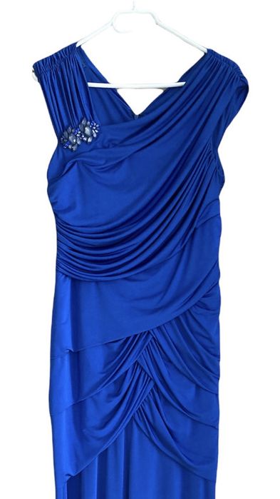 Suknia wieczorowa wizytowa długa r. L chaber wesele bal styl empire