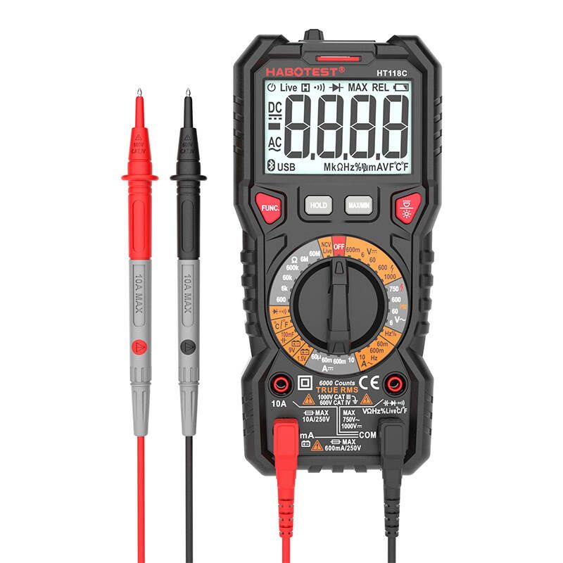 Multimetr Cyfrowy Habotest Ht118C True Rms Ncv Latarka