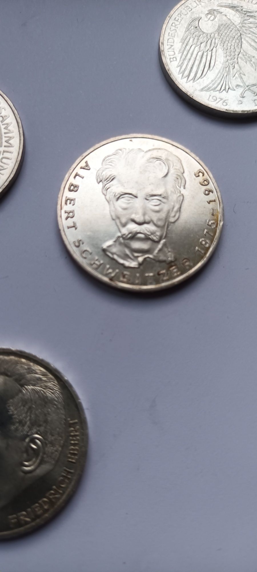 Monety srebrne 5 marek Niemcy RFN