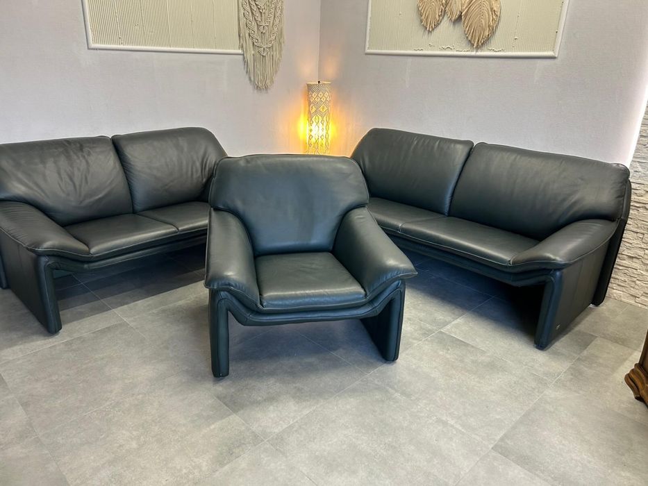 Skórzany komplet wypoczynkowy marki Laauser