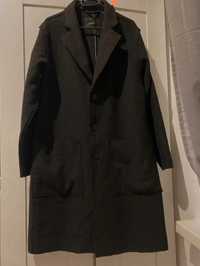 Czarny płaszcz Reserved Nowy roz.M ripped disstresed