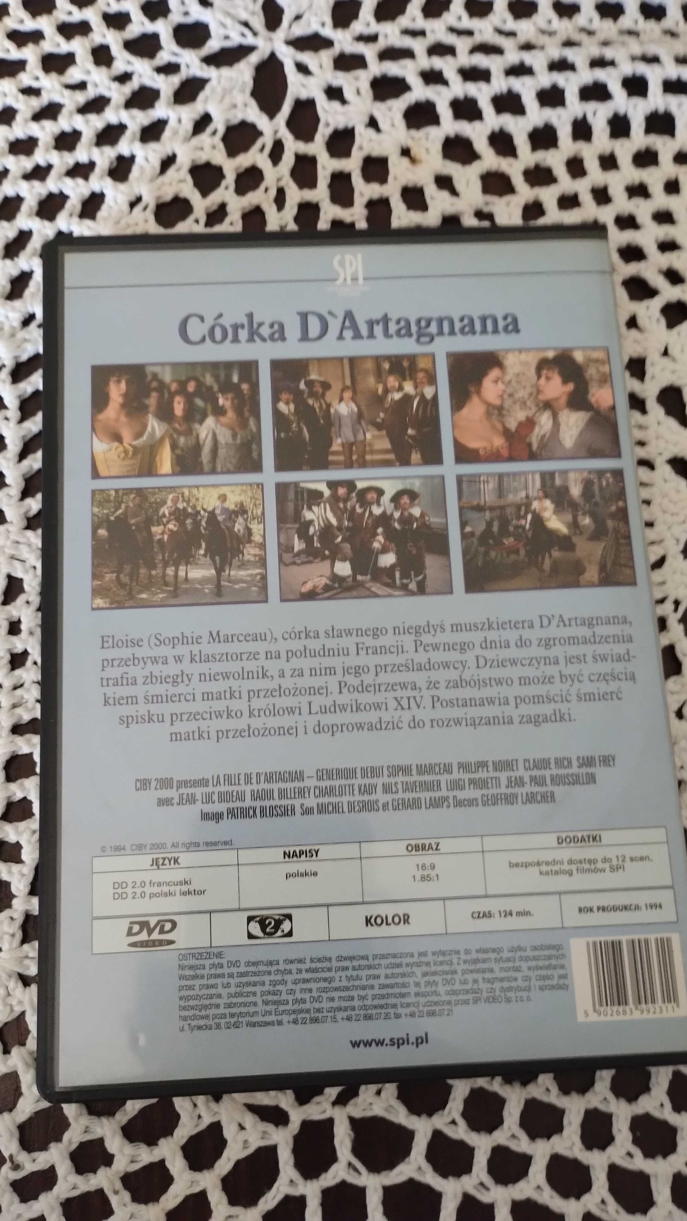 Zestaw filmów dvd z typu płaszcza i szpady, fantazy, przygoda