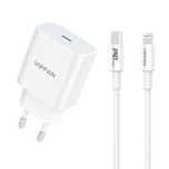 Ładowarka Vipfan E04 20W Qc3.0 + Kabel Lightning Do Iphone Biała