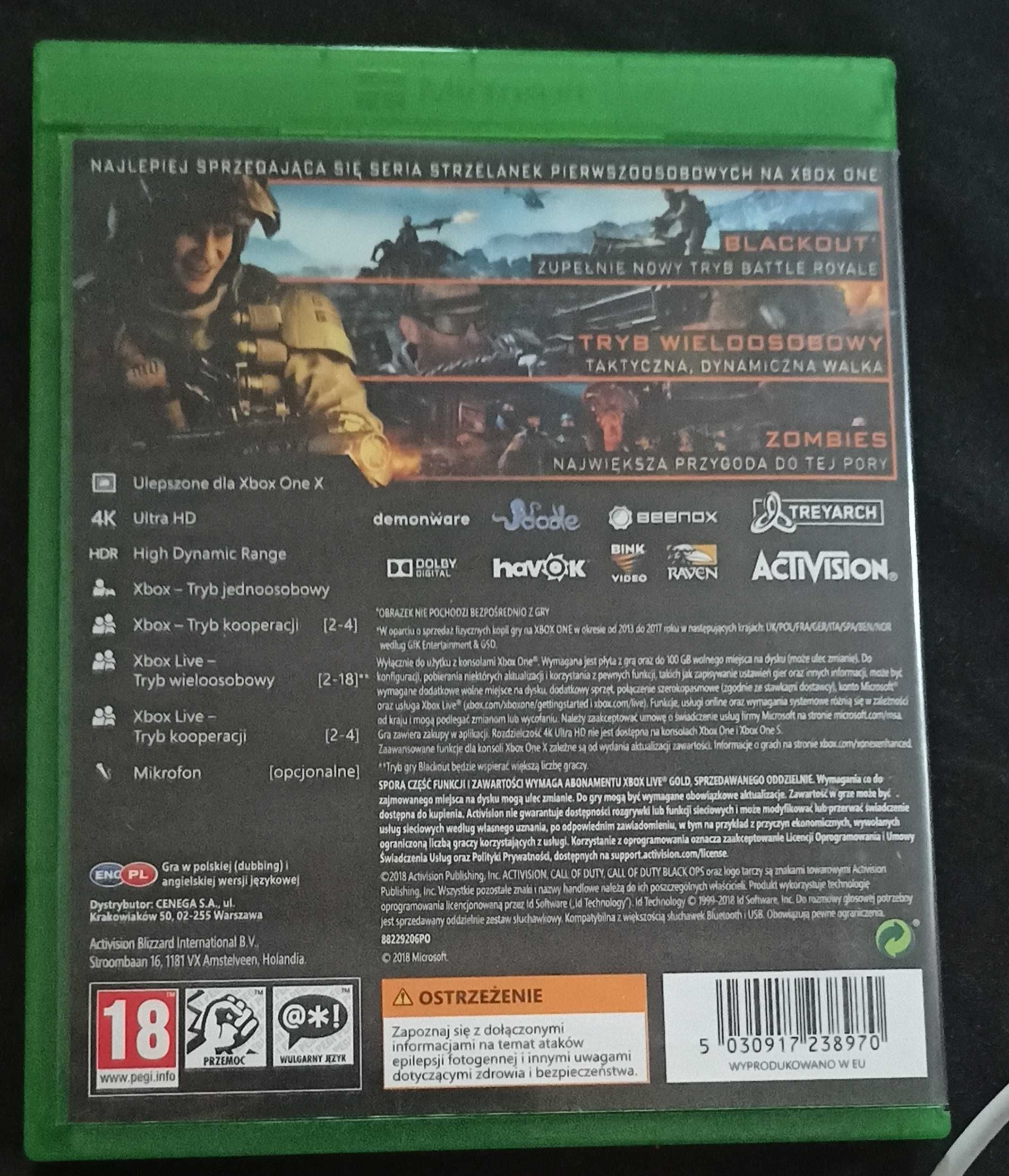 Call of Duty Black Ops 3 stan jak nowy