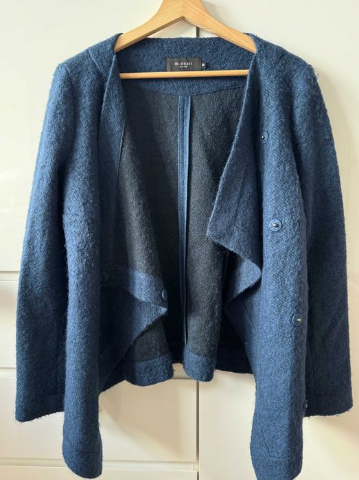 Kardigan MONNARI M 38 granatowy elegancki narzutka sweter
