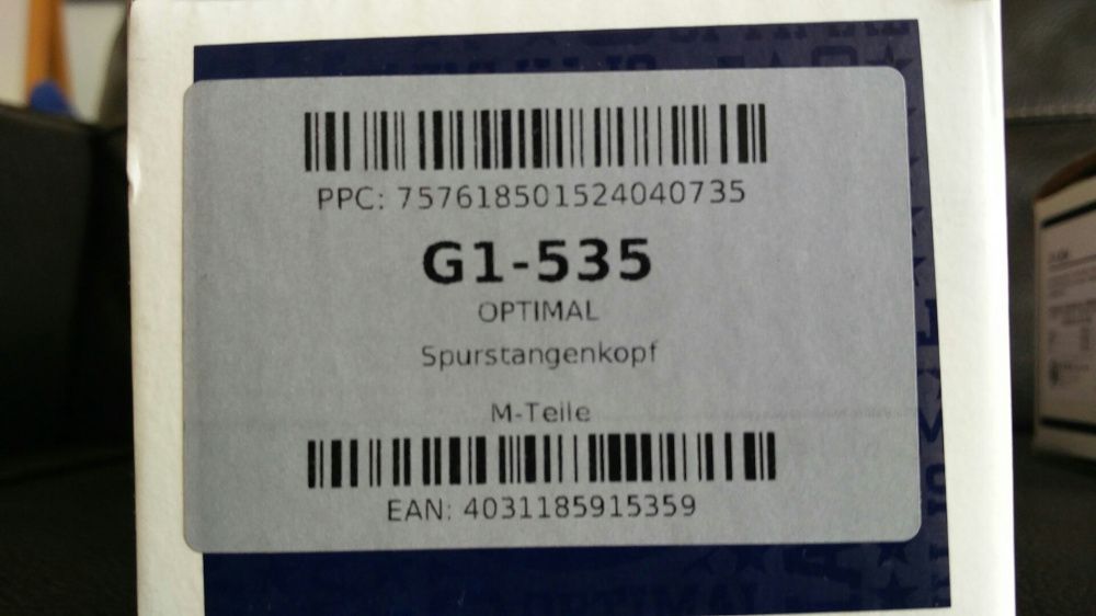 Ponteiras de direção novas para Ford/Seat/Vw