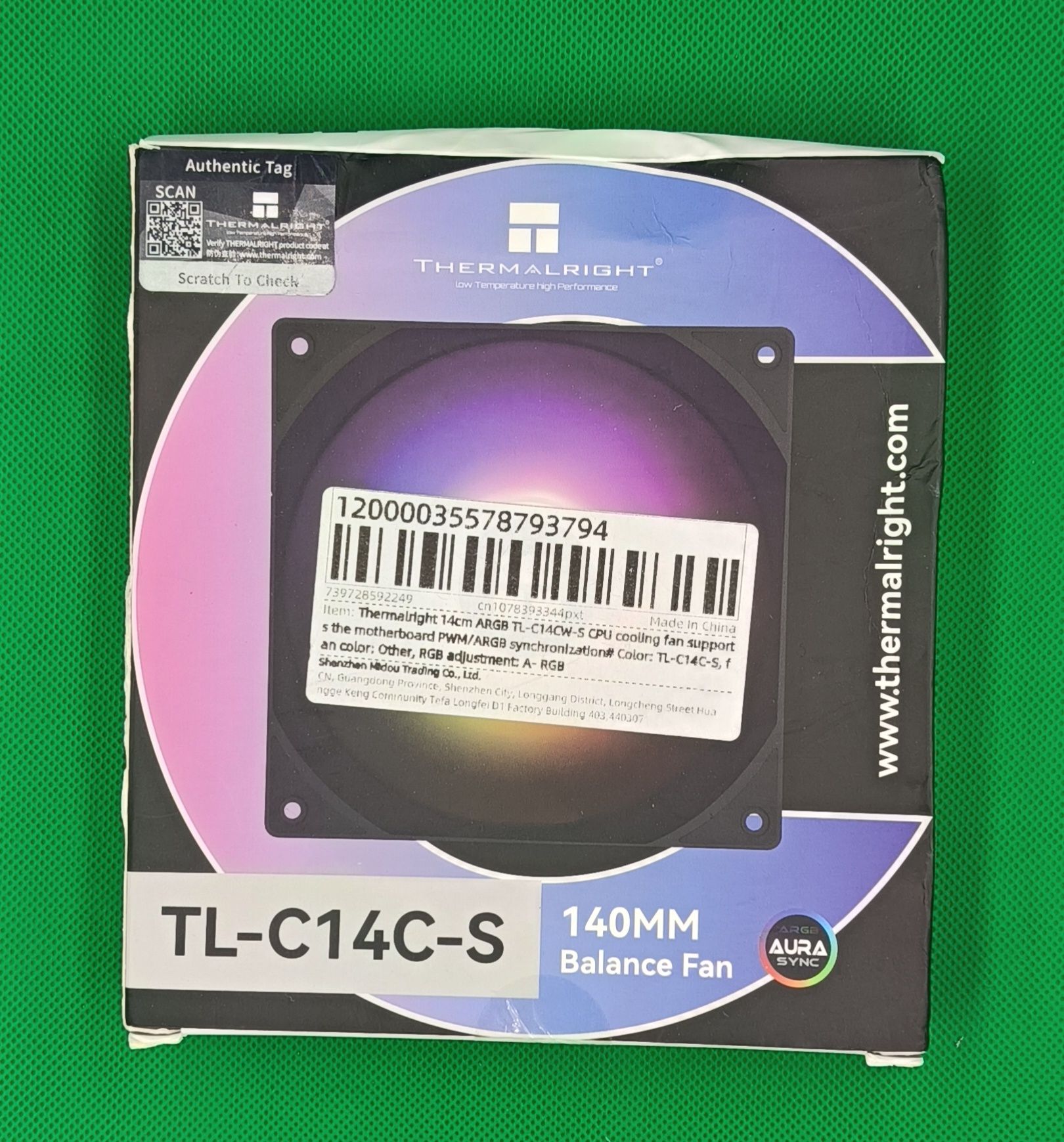 Argb вентелятор 140мм, Thermalright TL-C14CW-S