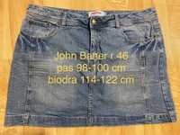 John Baner 46 3XL spódnica jeansowa dżinsowa  niebieska mini Vintage