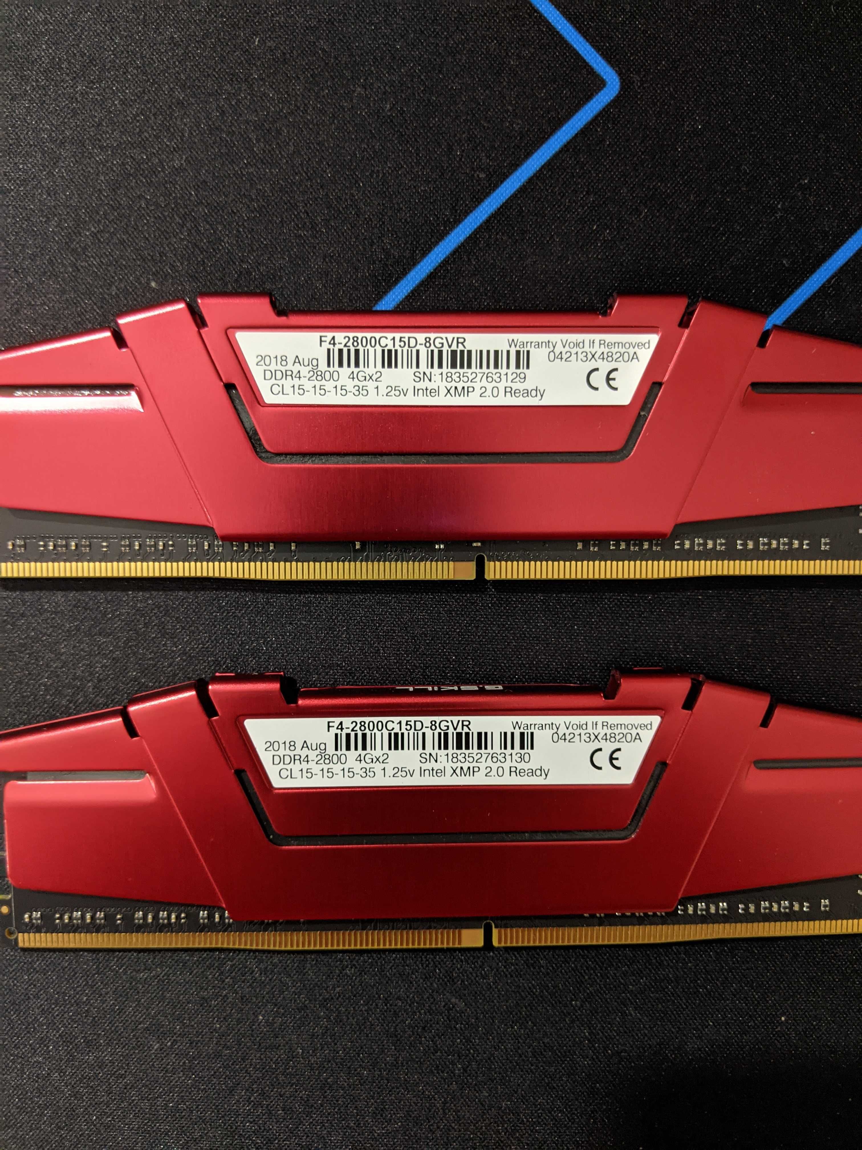 Memórias RAM 2x4GB ddr4 2800Mhz