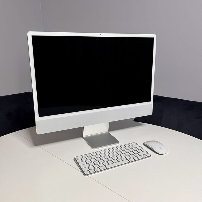 JAK NOWY iMac srebrny 24cale Apple M1 chip 256GB klawiatura z Touch ID