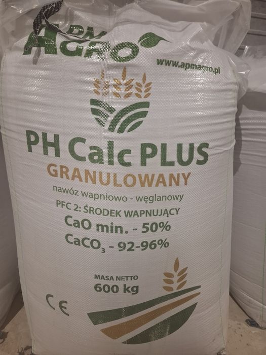 Rolnicze wapno granulowane kredowe lub magnezowe