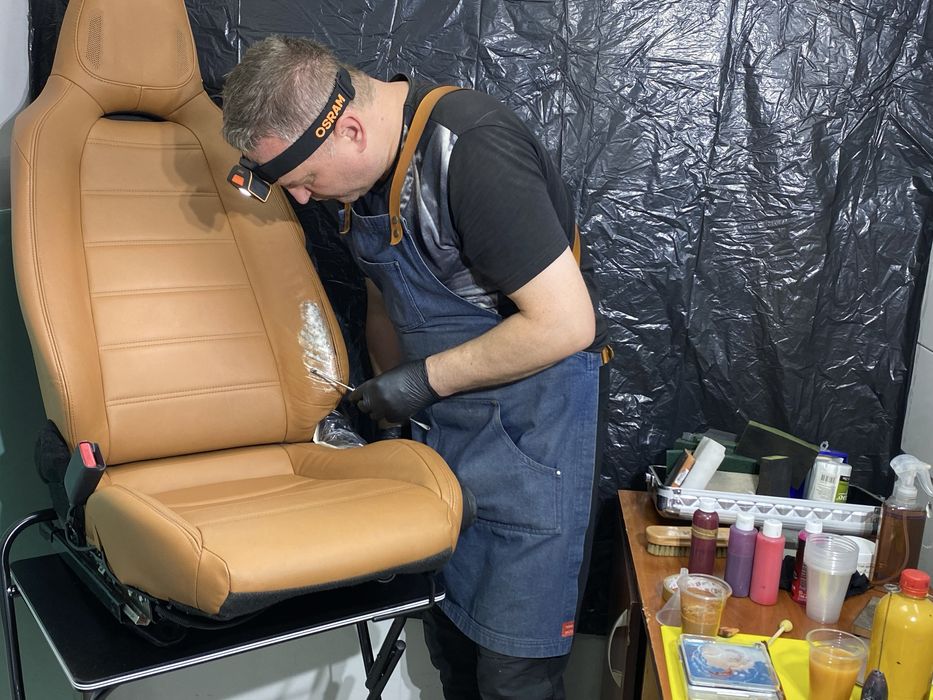 Реставрация натуральной кожи на Нивках