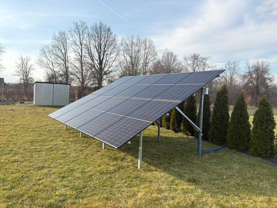 Fotowoltaika grunt zestaw z montażem +magazyn energii