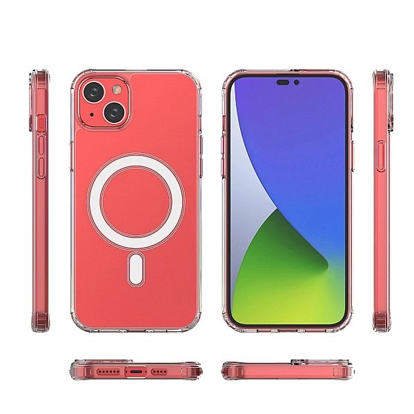 Etui magnetyczne Clear Magnetic Case z MagSafe do iPhone 15 Plus - prz