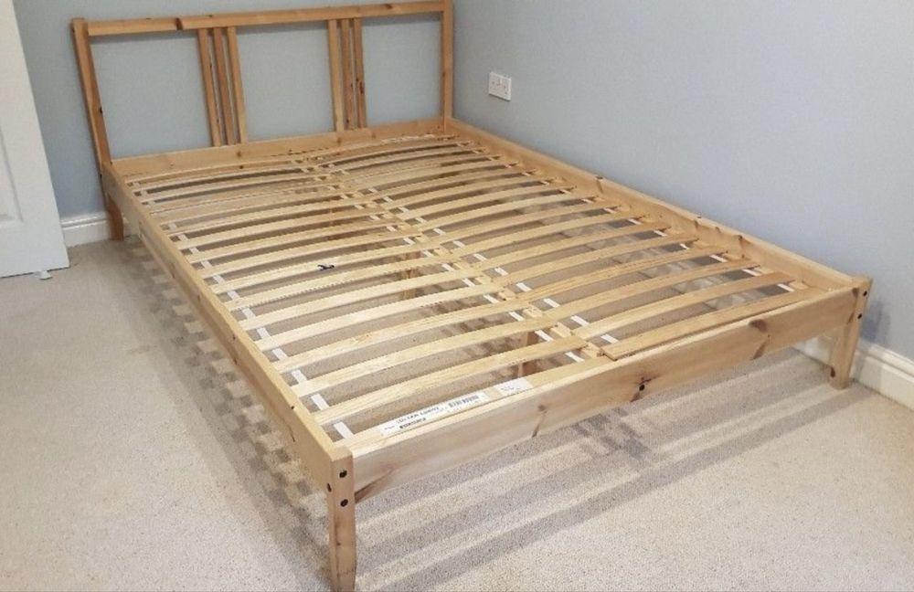 Ikea Fjellse lozko drewniane 140 rama stelaż 140x200 łóżko