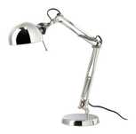 IKEA lampa stołowa FORSA lampka biurkowa SREBRNA + 2 żarówki
