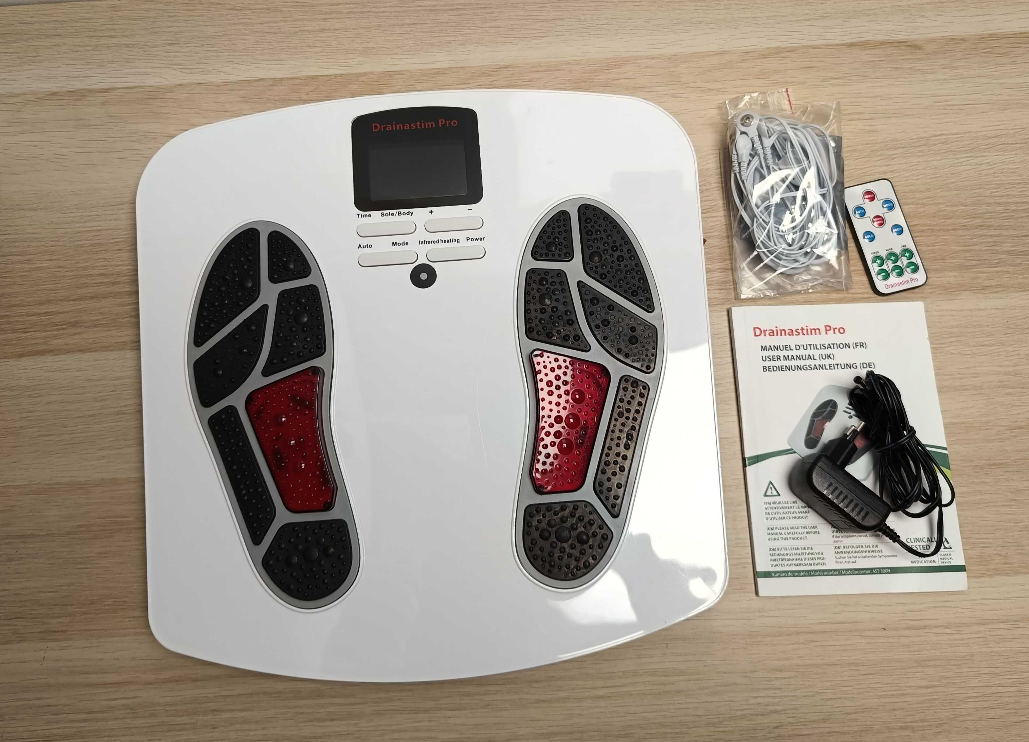 Elektrostymulator Drainastin Pro. EMS masażer krążenia nóg
