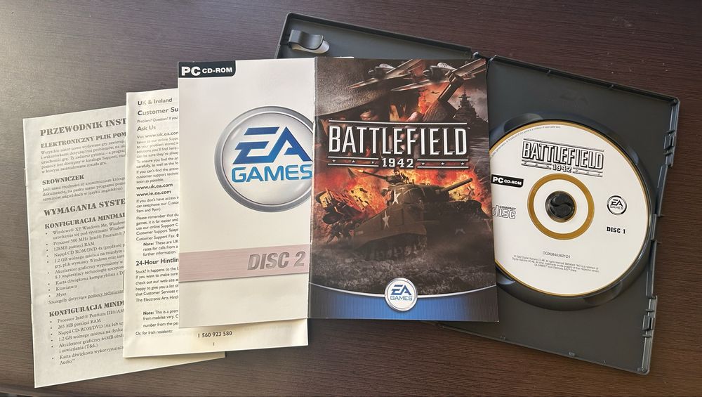 Gra komputerowa Battlefield 1942 kompletna wersja pudełkowa