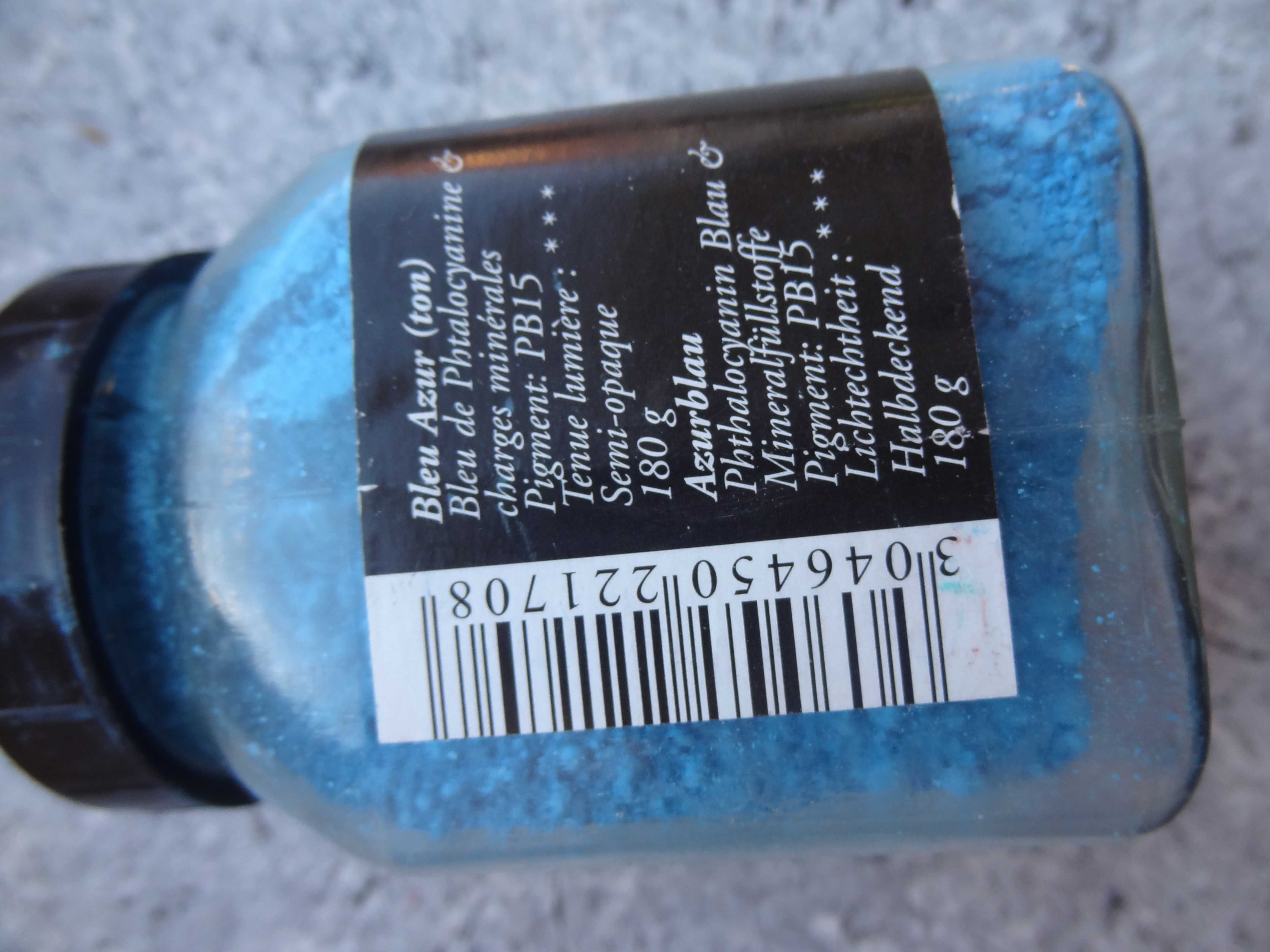 Pigmenty Senneliera prawie nieużywany azure blue dla artystów /kuchnia