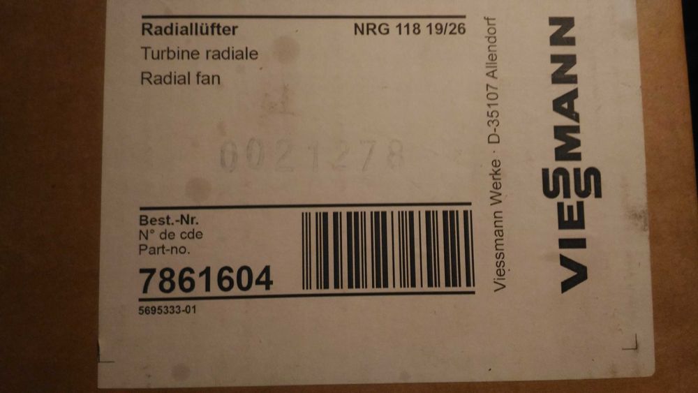 Wentylator do pieca gazowego VIESSMANN