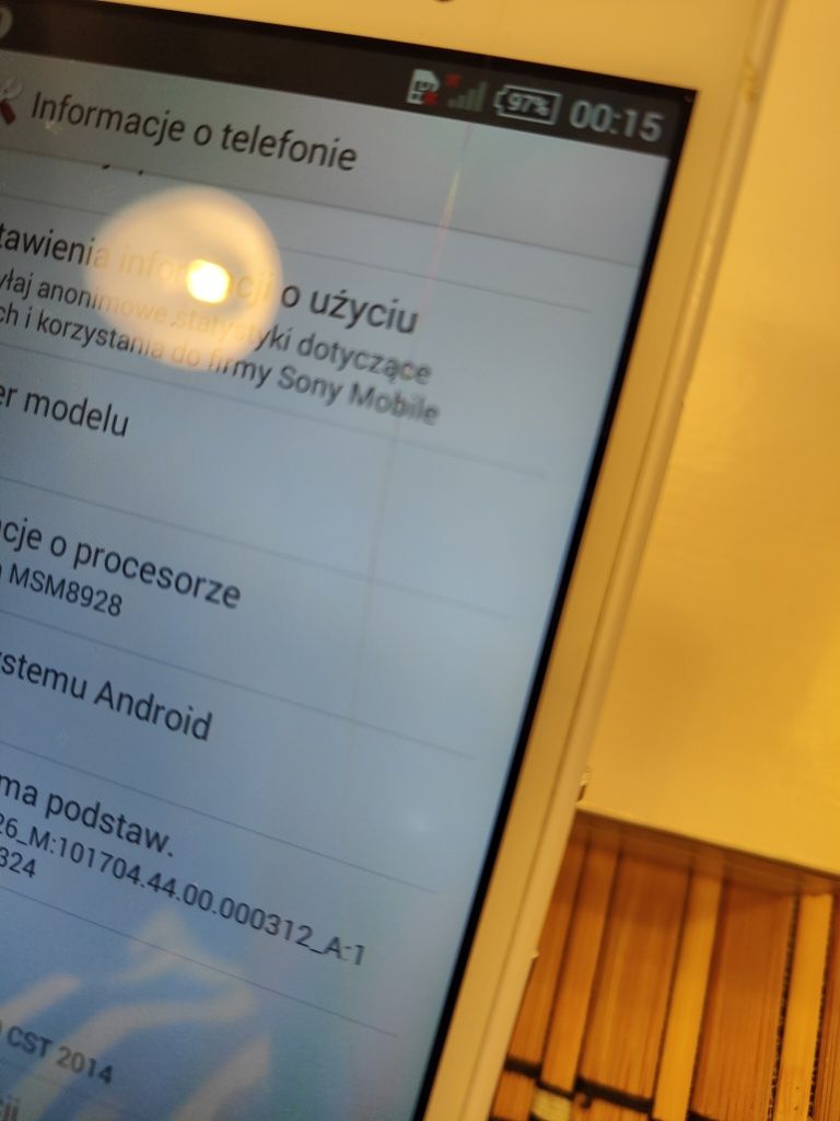 Telefon Sony Xperia T3 white D5103 używany, pęknięty ekran/rysa tani