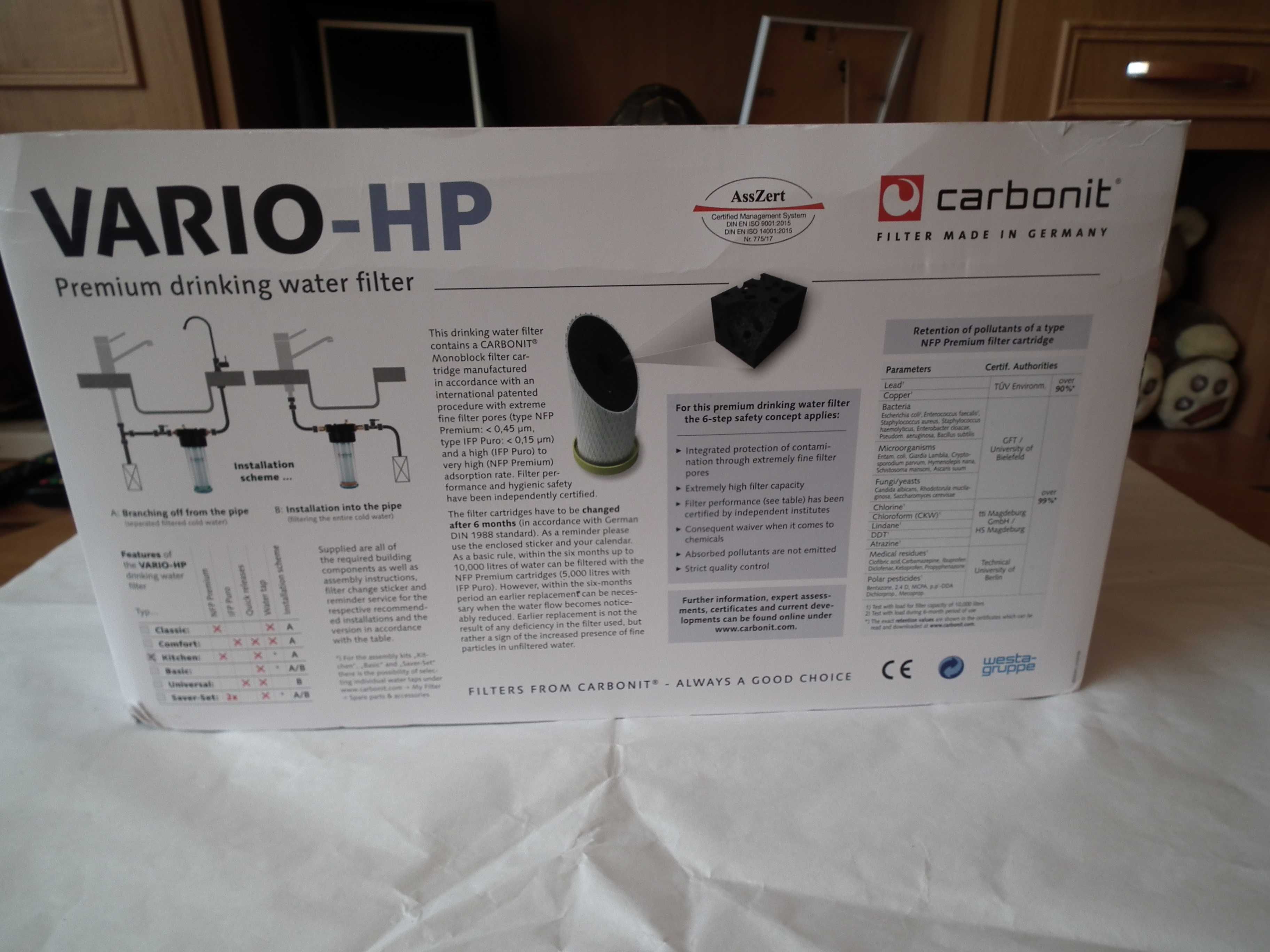 Filtr do wody Carbonit VARIO-HP 120VHP-BS14 kuchenny