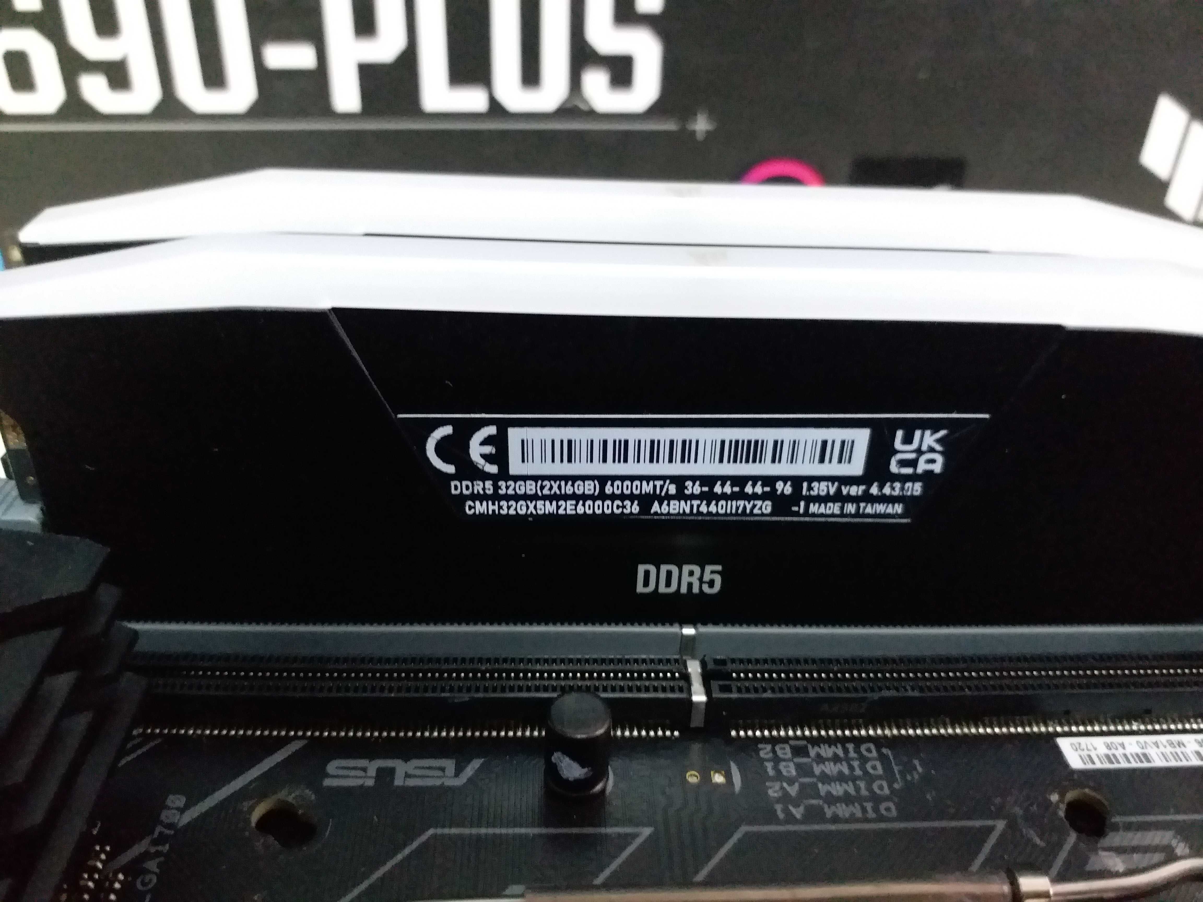 Топ комплект ASUS TUF Z690-PLUS+Intel I5 14600KF+DDR5 2x16Gb 6000MHz