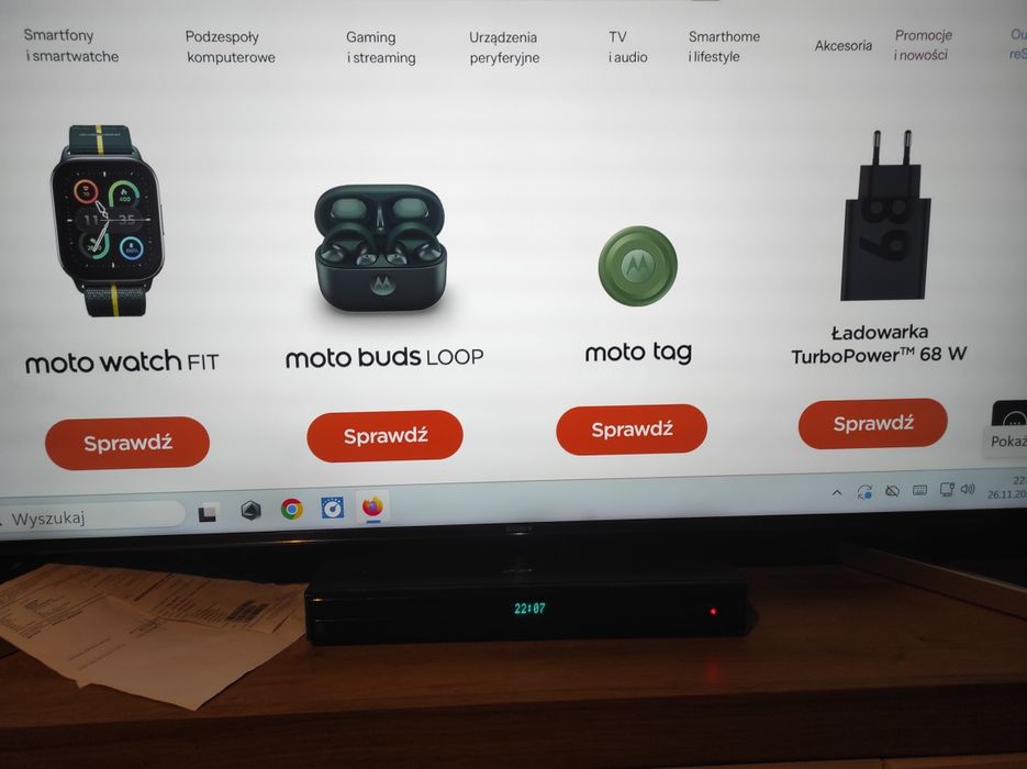 Motorola Edge 70 5G 12/512 GB + smartwatch, słuchawki, ładowarka