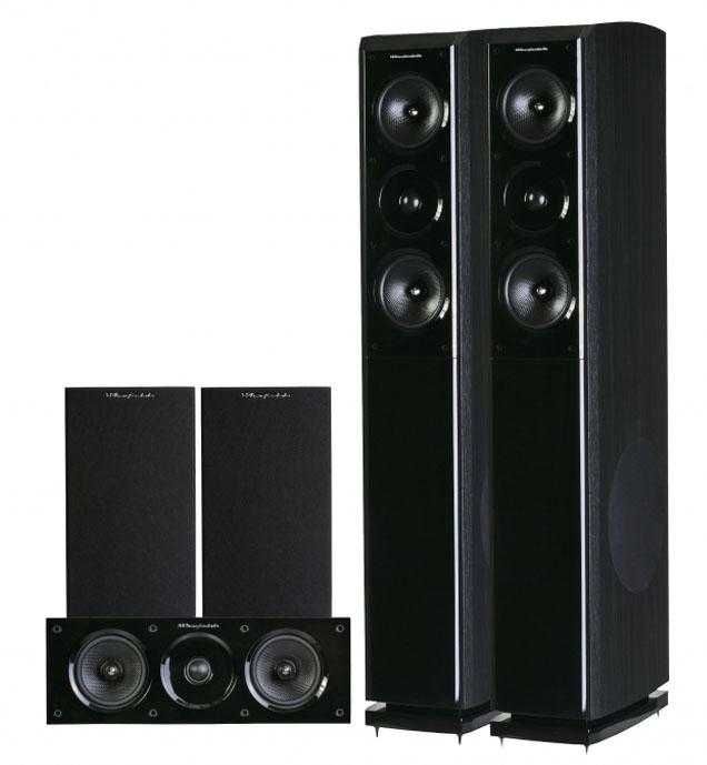 Amplituner Denon - zestaw kolumny Wharfedale Obsidian