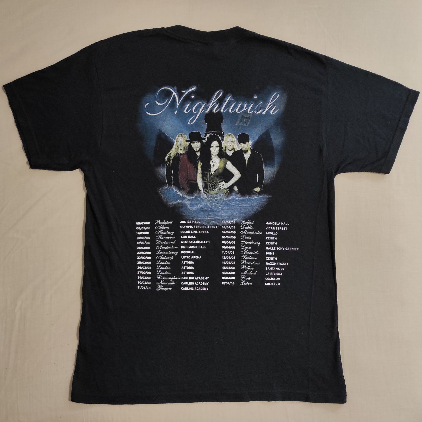 Nightwish, Nirvana, Wham, Guns N'Roses. Винтажные рокерские футболки