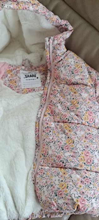 Zimowa kurtka dla dziewczynki r. 116