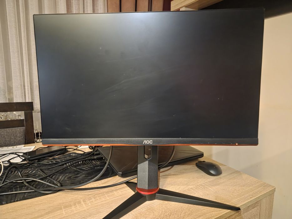 Monitor AOC 24 cale uszkodzona matryca