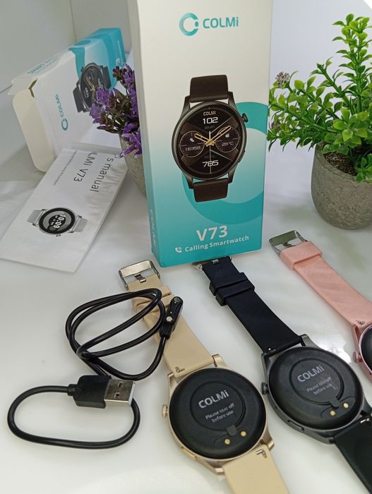 ‼️Smart watch Colmi V73 Смарт годинник КРУГЛИЙ тонометр пульсометр‼️