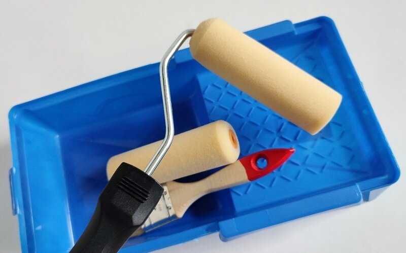 Набор малярный - ванночка для краски, валик и кисть - Mako Польша