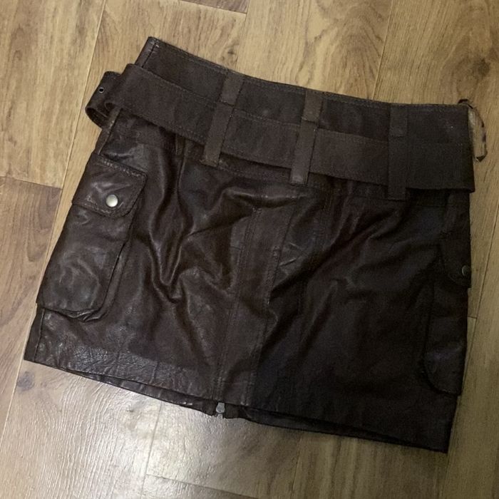 Юбка Кожанная Y2K | Гранж | Авангард | Панк | Cottagecore