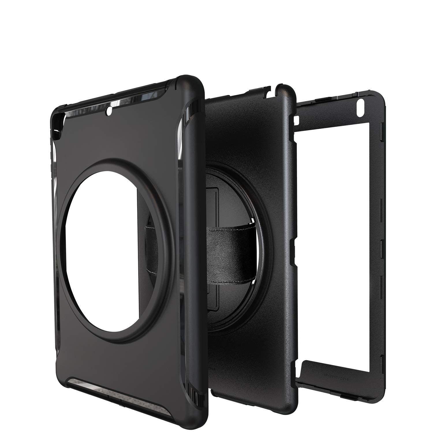 Etui do iPad Air 2/Air/Pro 9.7" Pancerne z Obrotową Podstawką Czarne