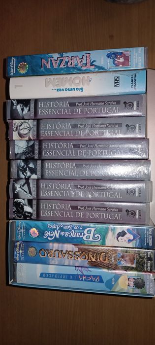 VHS c/ cassetes de vídeo