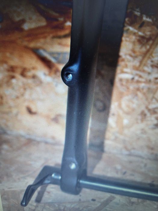 OŚ 12x100 carbon  Widelec Szosa CX Gravel DISC 505gr