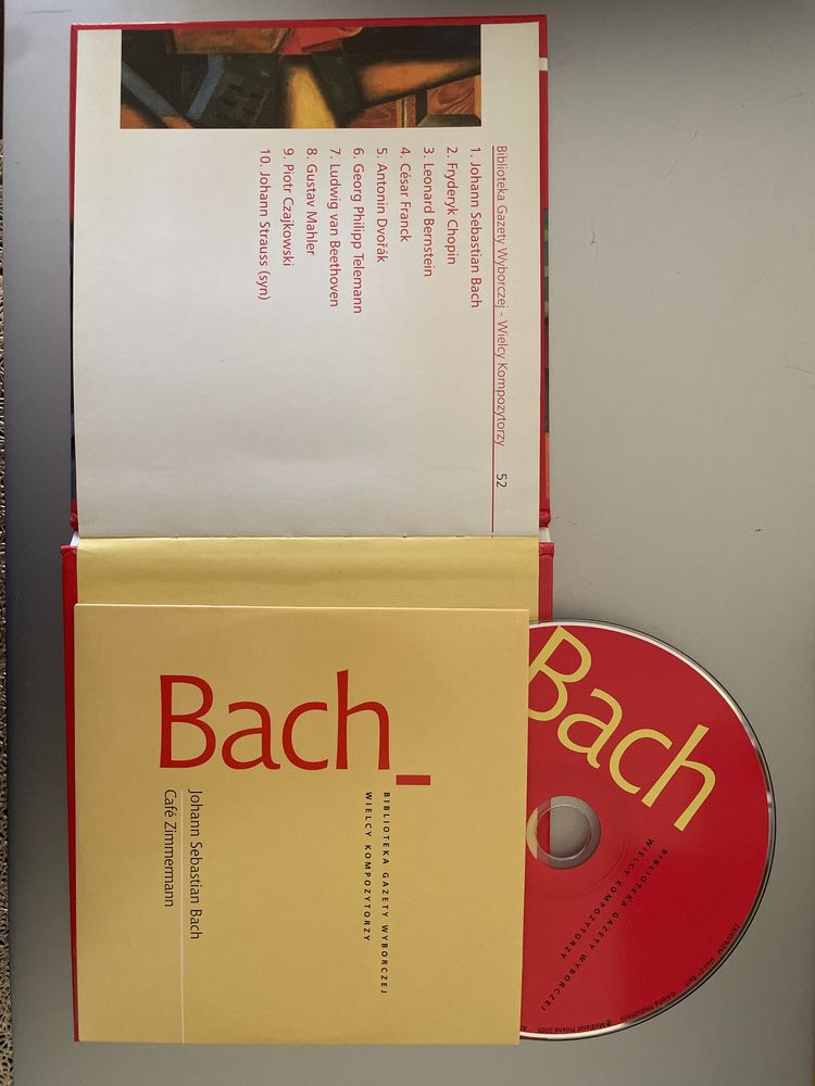 Jan Sebastian Bach plyta CD i książeczka