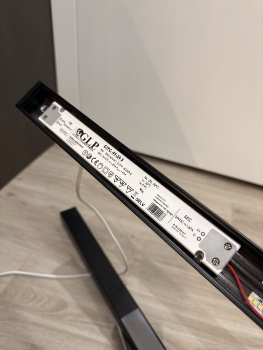 Lampa LED Nowodvorski 120cm 3000K loft czarna