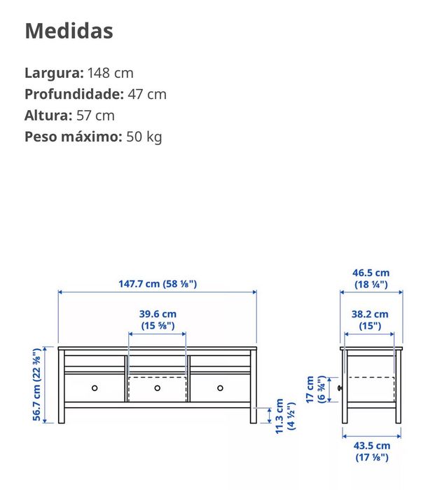 Móvel TV ikea como novo