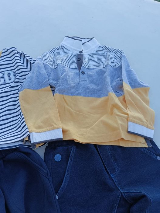Calças boboli e sweat chicco e mayoral